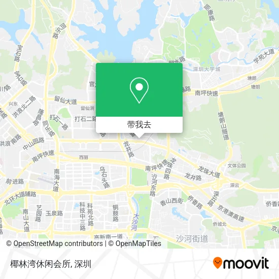 椰林湾休闲会所地图