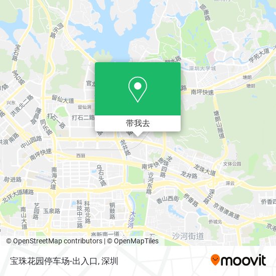 宝珠花园停车场-出入口地图