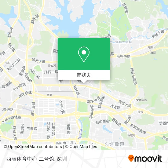 西丽体育中心-二号馆地图