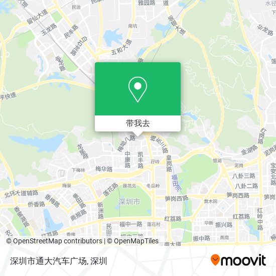 深圳市通大汽车广场地图