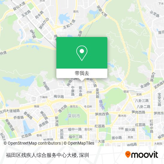 福田区残疾人综合服务中心大楼地图