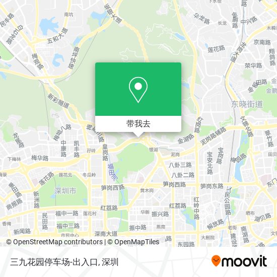 三九花园停车场-出入口地图