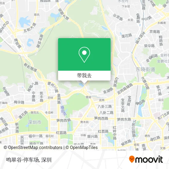 鸣翠谷-停车场地图