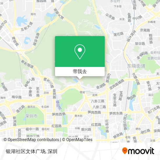 银湖社区文体广场地图