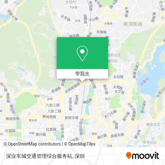 深业车城交通管理综合服务站地图