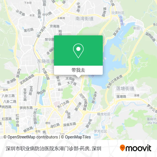 深圳市职业病防治医院东湖门诊部-药房地图
