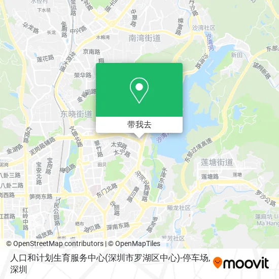 人口和计划生育服务中心(深圳市罗湖区中心)-停车场地图