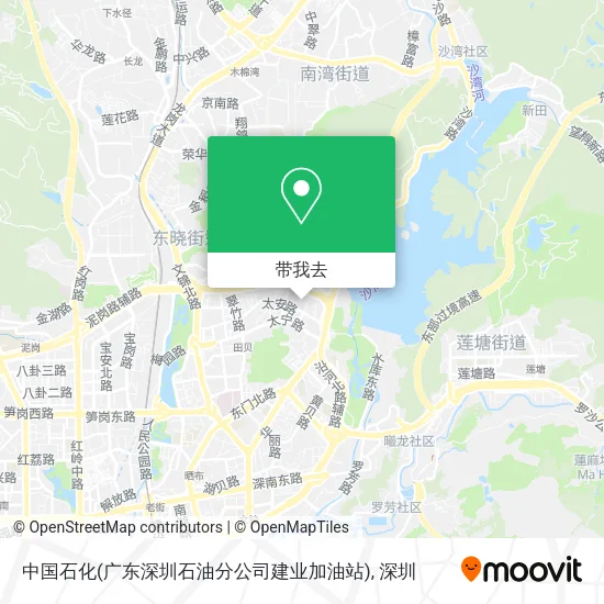 中国石化(广东深圳石油分公司建业加油站)地图