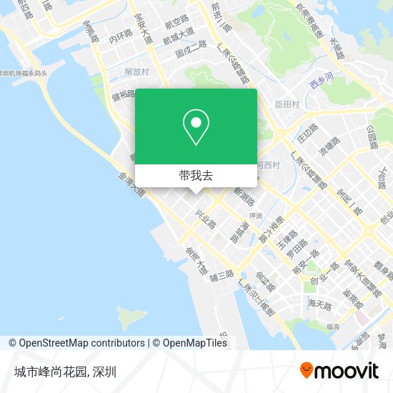 城市峰尚花园地图