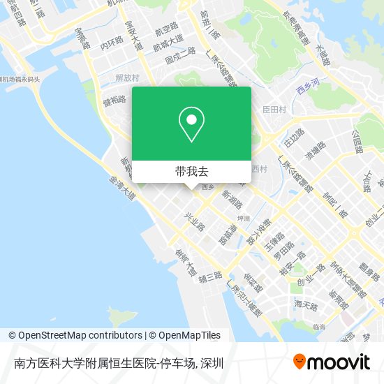 南方医科大学附属恒生医院-停车场地图