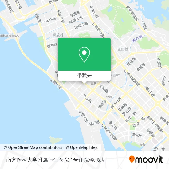 南方医科大学附属恒生医院-1号住院楼地图