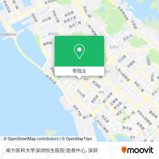 南方医科大学深圳恒生医院-急救中心地图