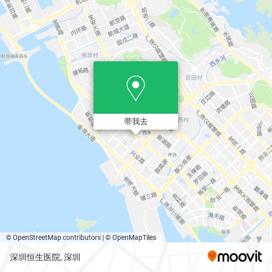 深圳恒生医院地图