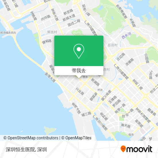 深圳恒生医院地图