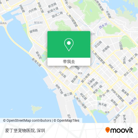 爱丁堡宠物医院地图