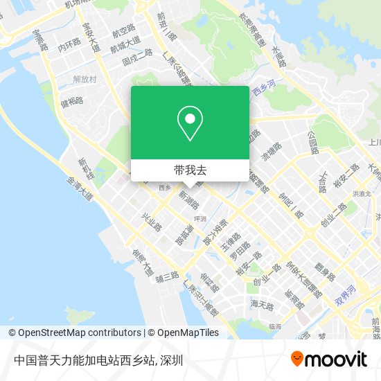 中国普天力能加电站西乡站地图