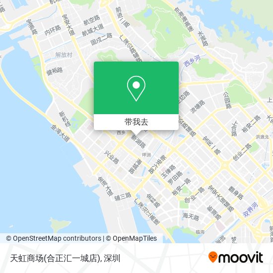 天虹商场(合正汇一城店)地图