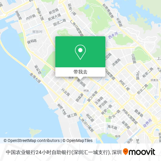 中国农业银行24小时自助银行(深圳汇一城支行)地图
