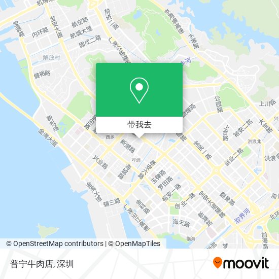 普宁牛肉店地图