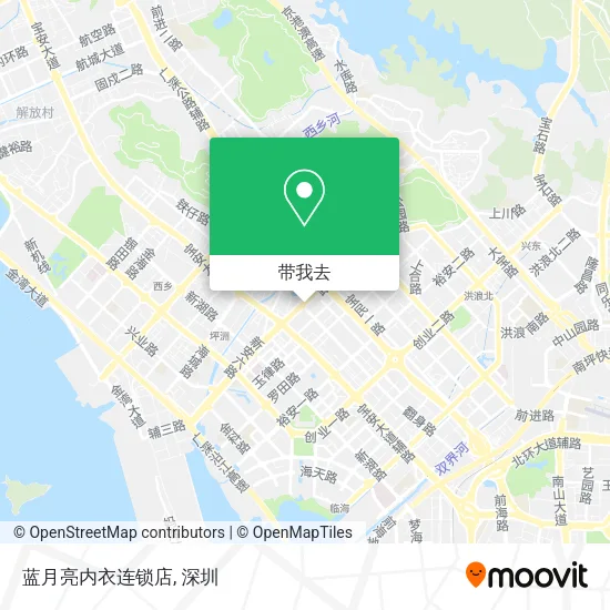 蓝月亮内衣连锁店地图