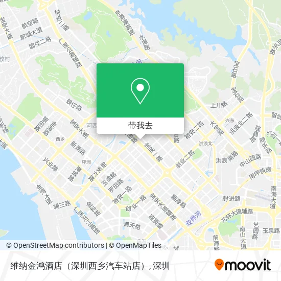 维纳金鸿酒店（深圳西乡汽车站店）地图