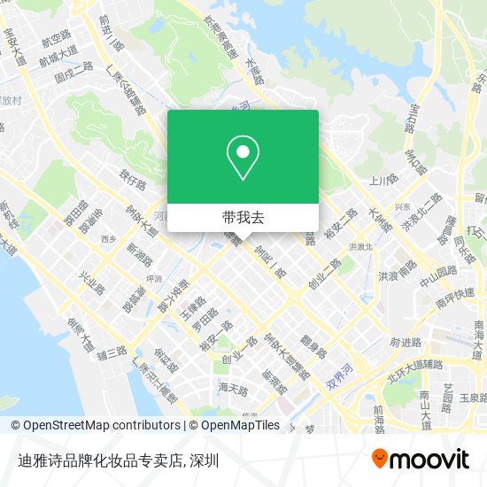 迪雅诗品牌化妆品专卖店地图