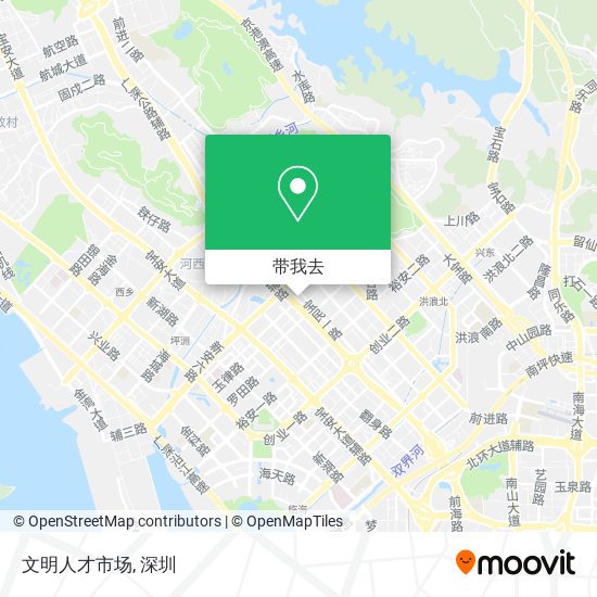 文明人才市场地图