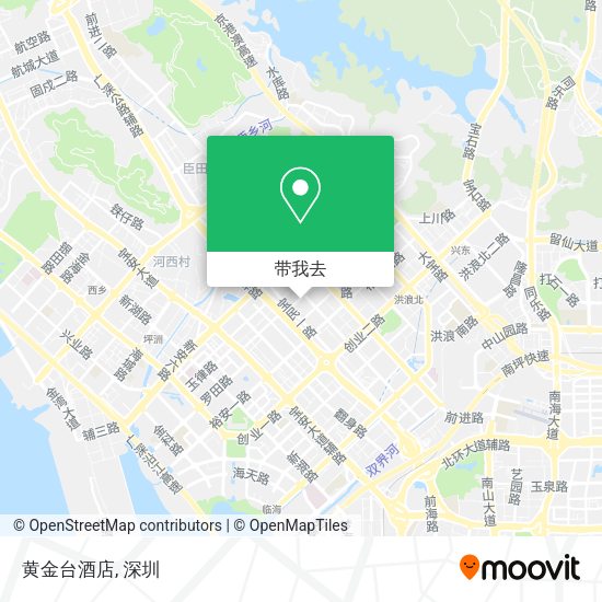 黄金台酒店地图