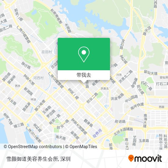 雪颜御道美容养生会所地图