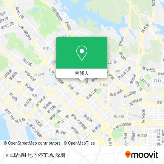 西城品阁-地下停车场地图