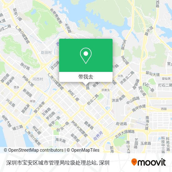 深圳市宝安区城市管理局垃圾处理总站地图