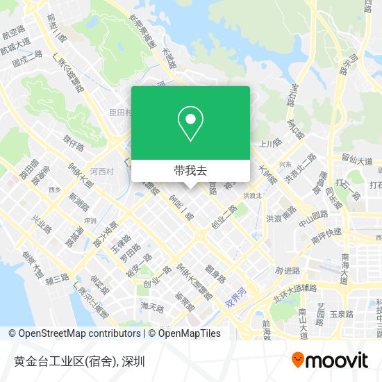 黄金台工业区(宿舍)地图
