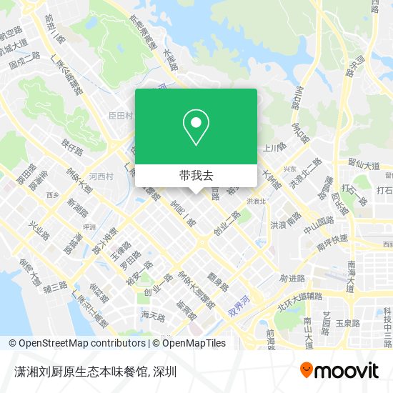 潇湘刘厨原生态本味餐馆地图
