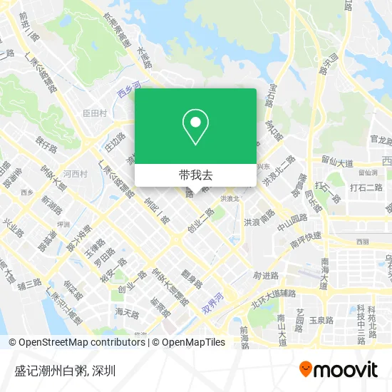 盛记潮州白粥地图