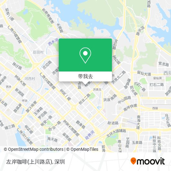 左岸咖啡(上川路店)地图