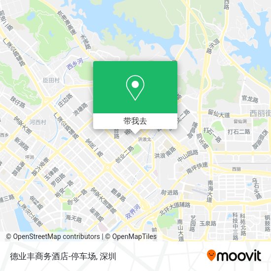 德业丰商务酒店-停车场地图