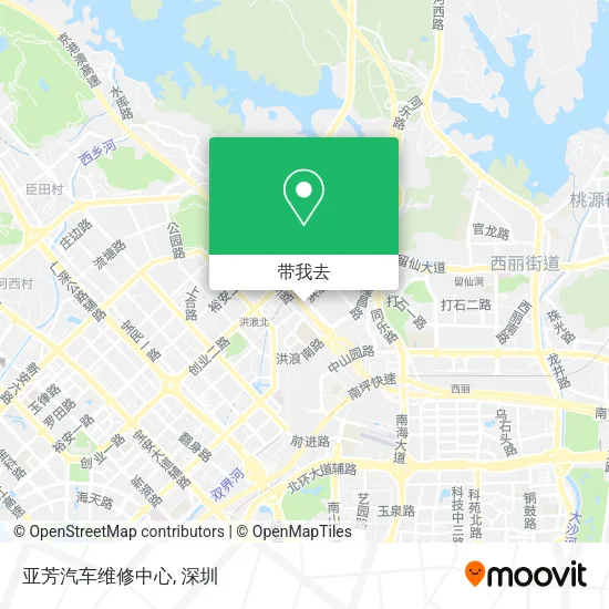 亚芳汽车维修中心地图