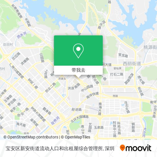 宝安区新安街道流动人口和出租屋综合管理所地图