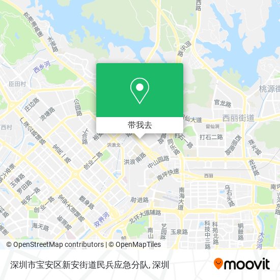 深圳市宝安区新安街道民兵应急分队地图