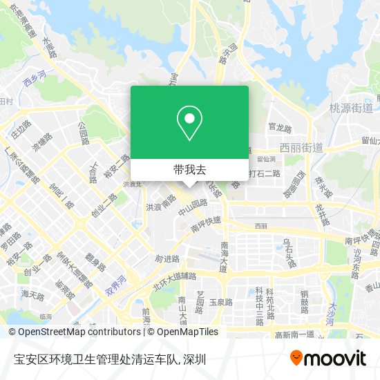 宝安区环境卫生管理处清运车队地图