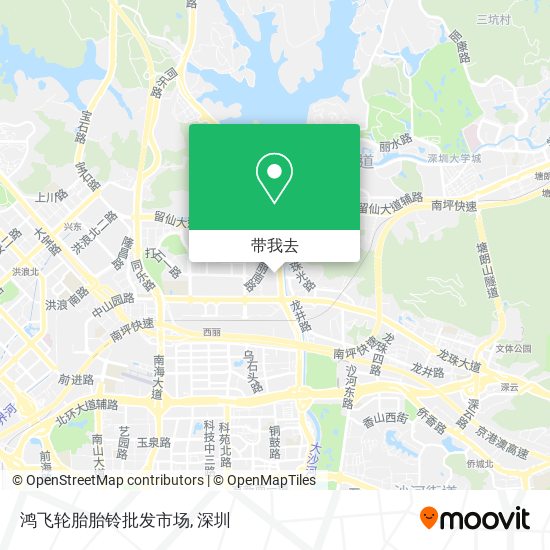 鸿飞轮胎胎铃批发市场地图