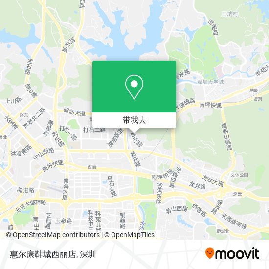 惠尔康鞋城西丽店地图