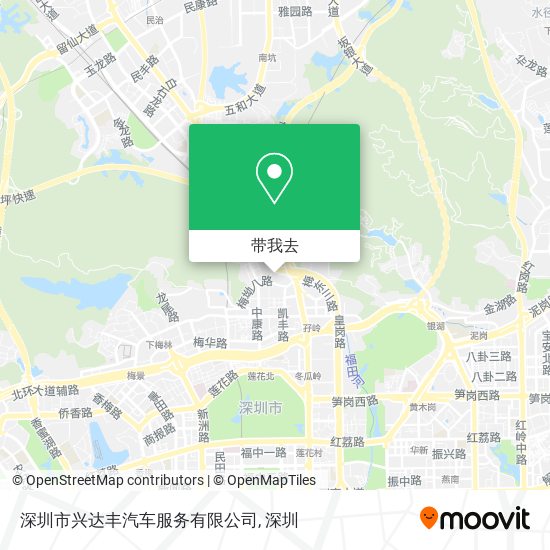 深圳市兴达丰汽车服务有限公司地图