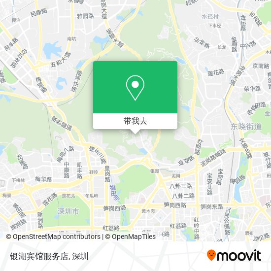 银湖宾馆服务店地图