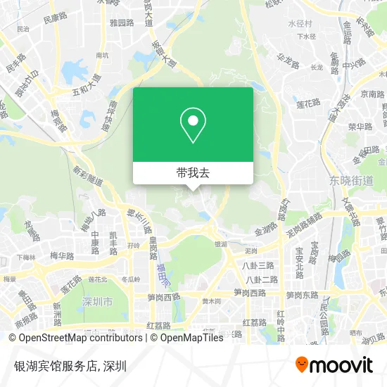 银湖宾馆服务店地图