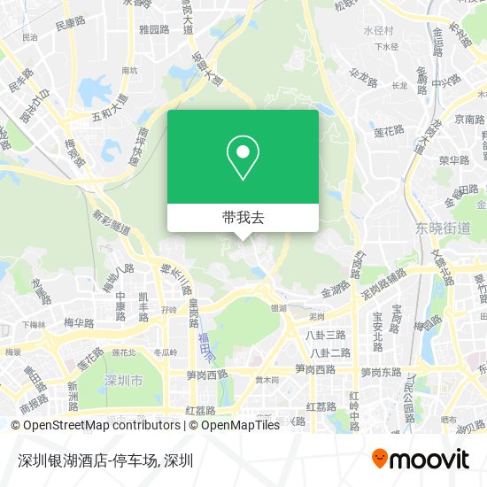 深圳银湖酒店-停车场地图