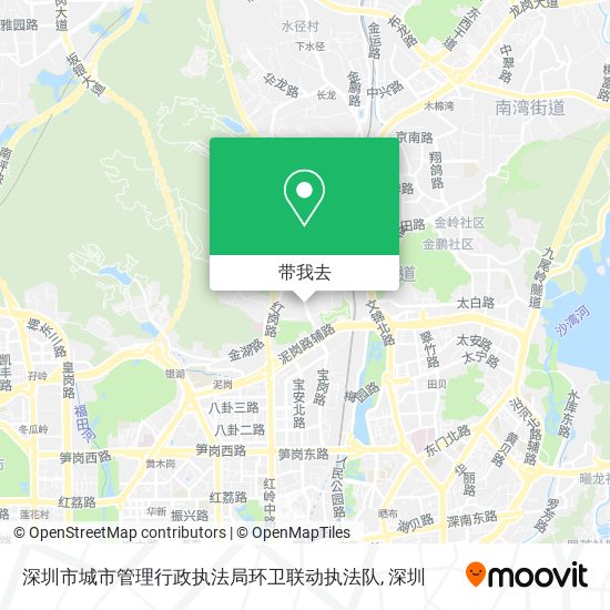 深圳市城市管理行政执法局环卫联动执法队地图