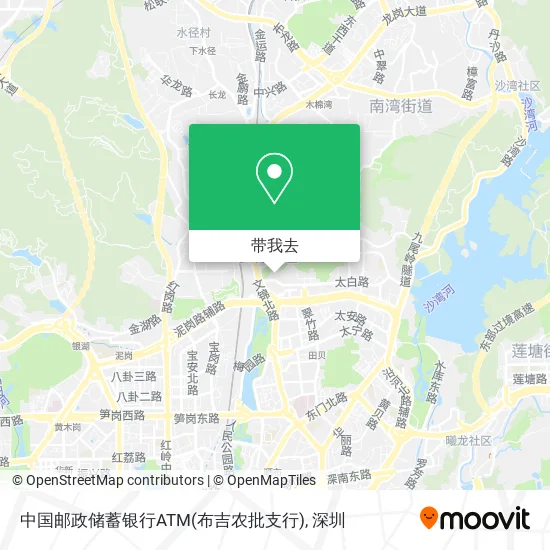 中国邮政储蓄银行ATM(布吉农批支行)地图