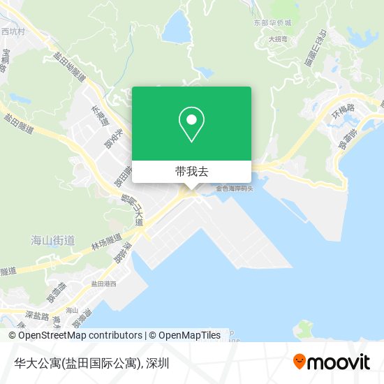 华大公寓(盐田国际公寓)地图