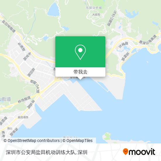 深圳市公安局盐田机动训练大队地图